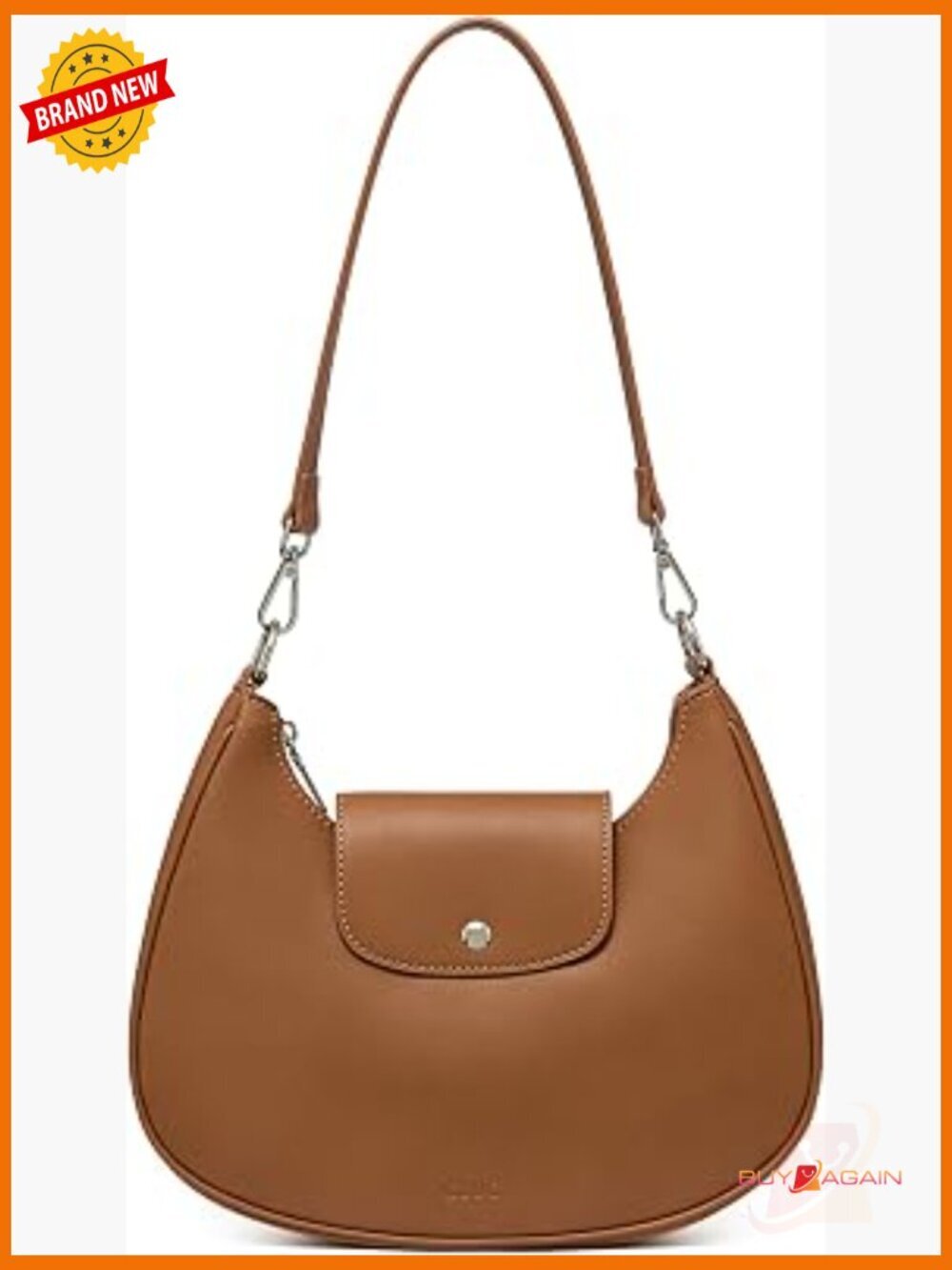 RFID Blocking Vegan Leather Hobo Crossbody Bag with Adjustable Strap Shoulder